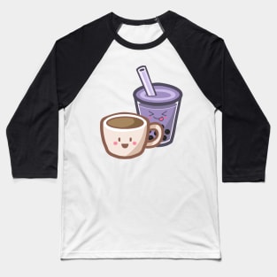 Taro Boba and Coffee xP Baseball T-Shirt